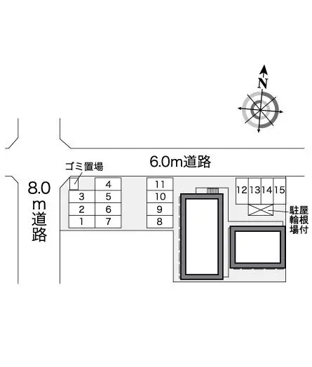 ★手数料０円★海部郡蟹江町緑　月極駐車場（LP）